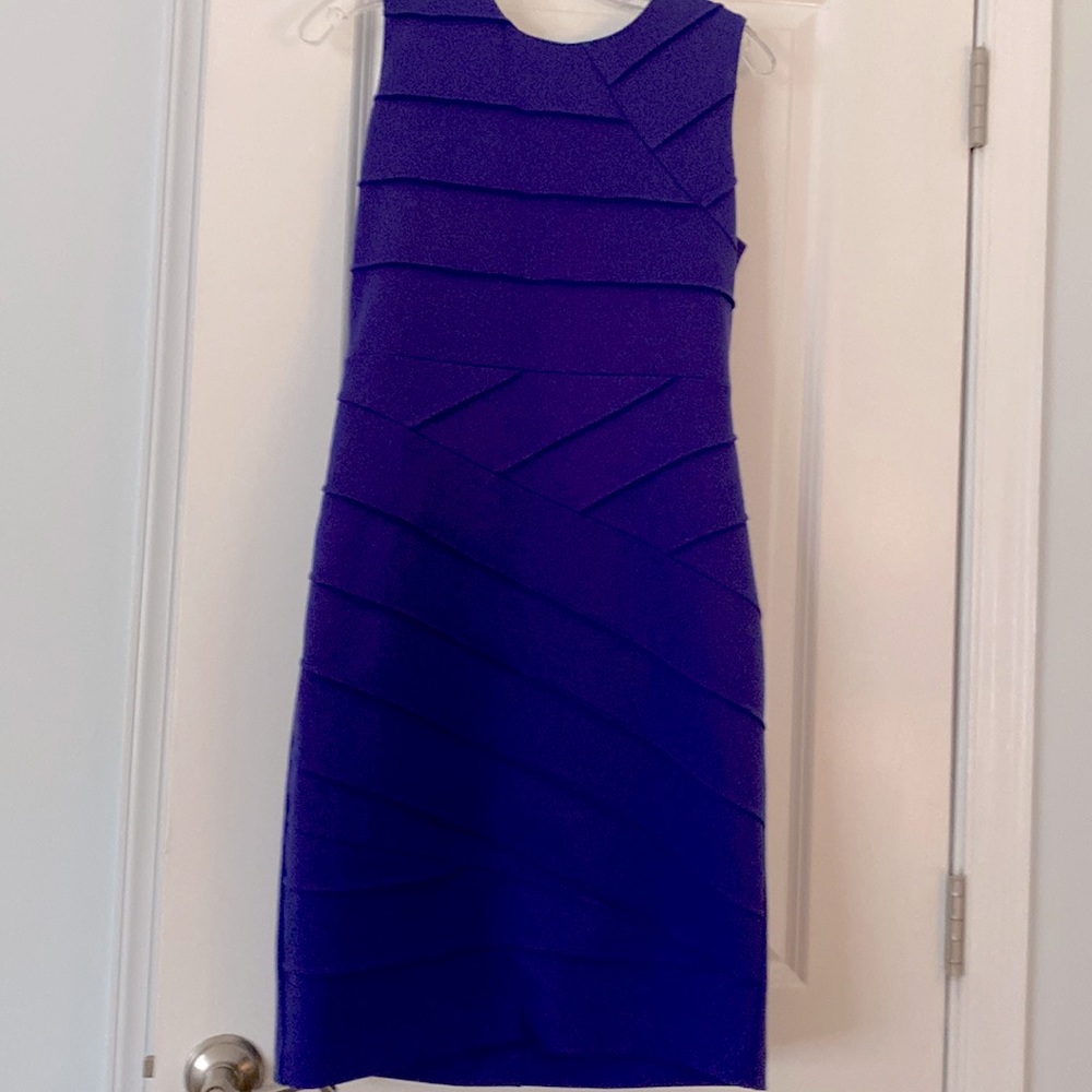 Calvin Klein, purple dress, size 8.